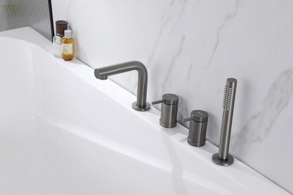 Смеситель на борт ванны Abber Emotion AF8813NG Никель Смеситель на борт ванны Abber Emotion AF8813NG Никель