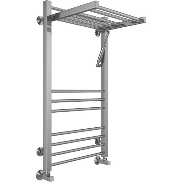 Водяной полотенцесушитель Terminus Валенсия П14 500х1000 4670078529480 с полкой Хром, нижнее подключение, G 1/2" ВР, с угловым соединением Водяной полотенцесушитель Terminus Валенсия П14 500х1000 4670078529480 с полкой Хром, нижнее подключение, G 1/2" ВР, с угловым соединением