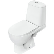 Унитаз-компакт Sanita Luxe Max SL DM WC.CC/Max/2-DM/WHT.G/S1 с бачком и сиденьем Микролифт