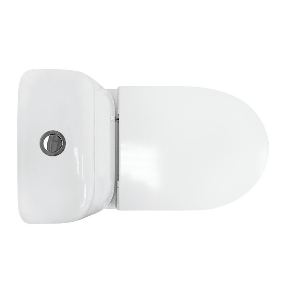 Унитаз-компакт Sanita Luxe Max SL DM WC.CC/Max/2-DM/WHT.G/S1 с бачком и сиденьем Микролифт