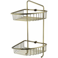 Полка корзина Kaiser KH-5071 угловая Бронза