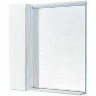 Зеркало со шкафом Aquaton Рене 80 L 1A222502NRC80 с подсветкой Белый Грецкий орех