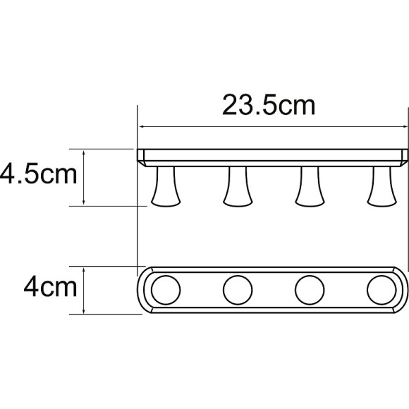Вешалка для полотенец WasserKRAFT K-1074N Никель