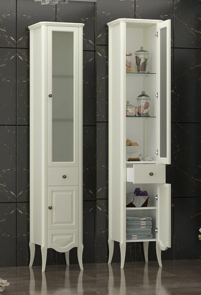 Шкаф пенал Opadiris Брунелла 38 R 00-00004352 Слоновая кость Шкаф пенал Opadiris Брунелла 38 R 00-00004352 Слоновая кость