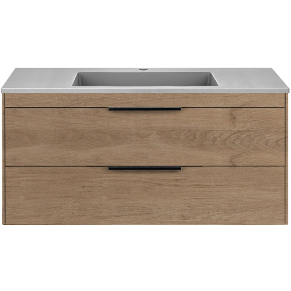 Тумба под раковину Vincea Chiara 2D 100 VMC-2C2100NO подвесная N.Oak