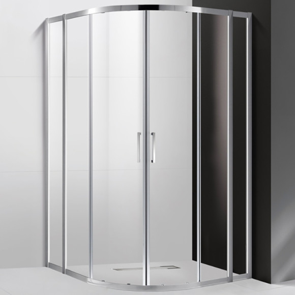 Душевой уголок Cezares Molveno R-22 110х110 MOLVENO-R-22-90+20-C-Cr-IV профиль Хром стекло прозрачное