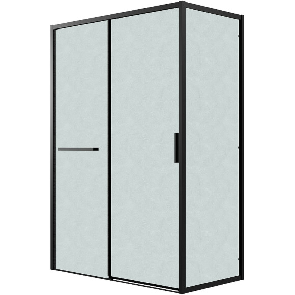 Душевой уголок Grossman Style 110х90 120.K33.05.1190.21.02 профиль Черный матовый стекло шиншилла