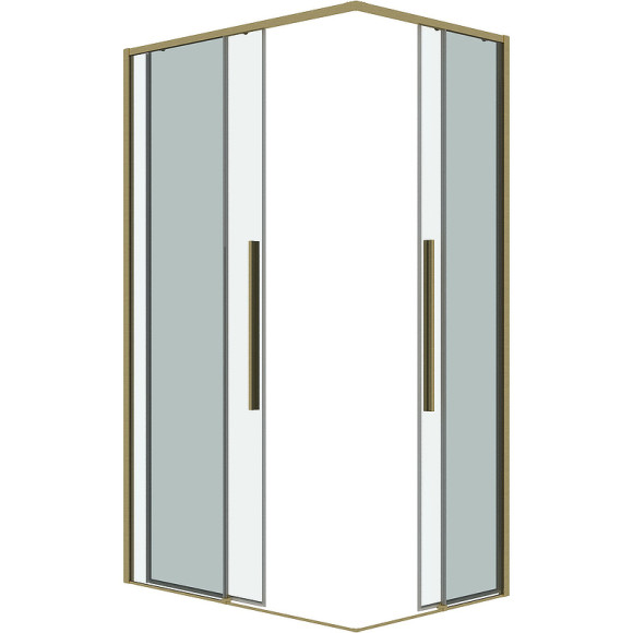 Душевой уголок Grossman Galaxy 110х70 300.K33.01.1170.32.00 профиль Золото сатин стекло прозрачное Душевой уголок Grossman Galaxy 110х70 300.K33.01.1170.32.00 профиль Золото сатин стекло прозрачное