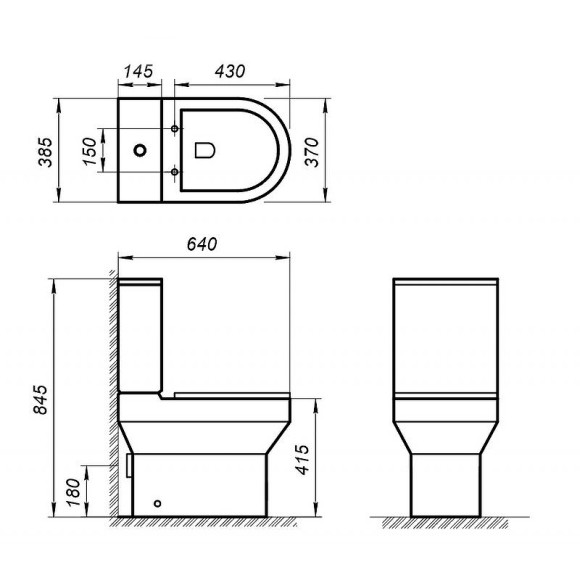 Унитаз компакт BelBagno Norma BB339CPR/BB2111SC без бачка с сиденьем Микролифт Унитаз компакт BelBagno Norma BB339CPR/BB2111SC без бачка с сиденьем Микролифт
