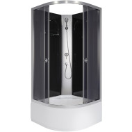 Душевая кабина Niagara Eco 100x100 E100/40/TN/BK без гидромассажа