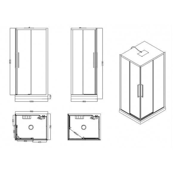 Душевая кабина Esbano Muse ESM-108CKR 100x80 L ESKM108CKRL без гидромассажа Душевая кабина Esbano Muse ESM-108CKR 100x80 L ESKM108CKRL без гидромассажа