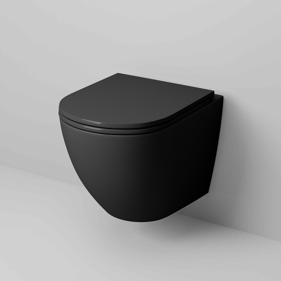 Унитаз Grossman GR-4457BMS подвесной Черный матовый с сиденьем Микролифт Унитаз Grossman GR-4457BMS подвесной Черный матовый с сиденьем Микролифт