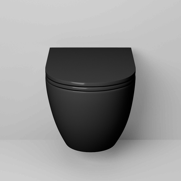 Унитаз Grossman GR-4457BMS подвесной Черный матовый с сиденьем Микролифт Унитаз Grossman GR-4457BMS подвесной Черный матовый с сиденьем Микролифт