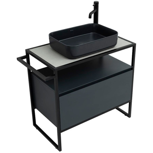 Тумба под раковину Allen Brau Priority 80 1.31002.AM Антрацит матовый Тумба под раковину Allen Brau Priority 80 1.31002.AM Антрацит матовый