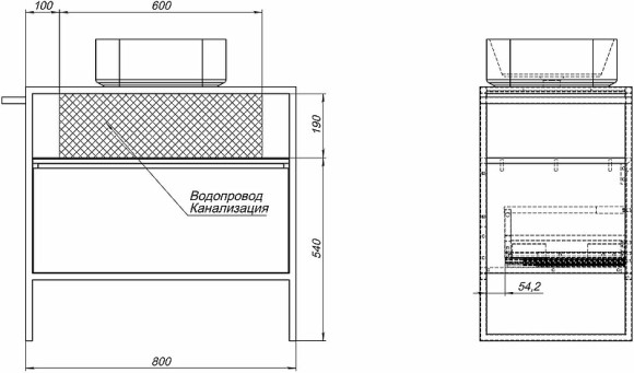Тумба под раковину Allen Brau Priority 80 1.31002.AM Антрацит матовый Тумба под раковину Allen Brau Priority 80 1.31002.AM Антрацит матовый