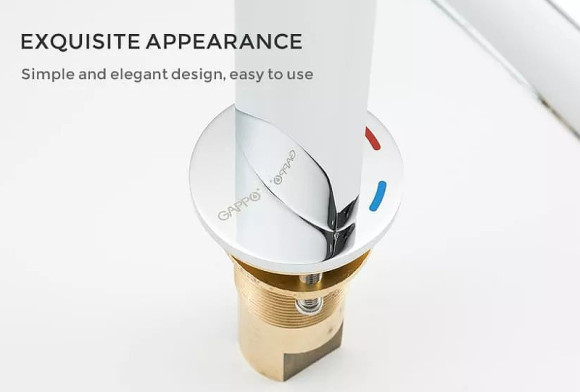 Смеситель для раковины Gappo G1052-80 Хром