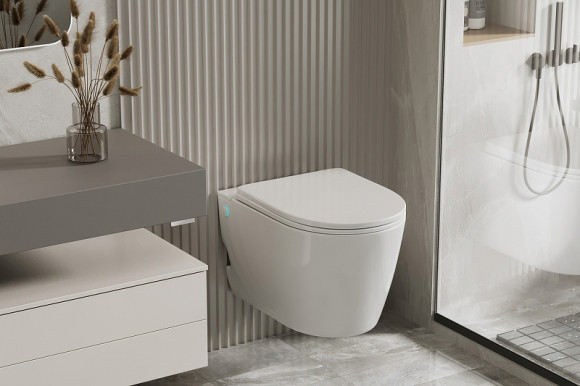 Унитаз Abber Bequem AC1106P подвесной с сиденьем Микролифт Унитаз Abber Bequem AC1106P подвесной с сиденьем Микролифт