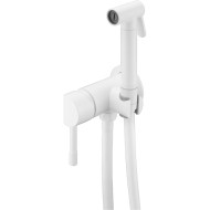 Гигиенический душ со смесителем Boheme Uno 467-MW Белый матовый