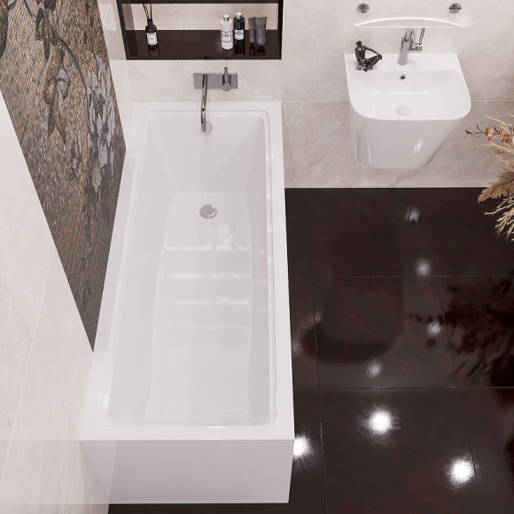 Акриловая ванна Corpa Nera Davinci 150x70 CN05001WH без гидромассажа