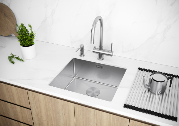 Кухонная мойка Paulmark Next 48 Uni PM214844-BS Брашированная сталь Кухонная мойка Paulmark Next 48 Uni PM214844-BS Брашированная сталь