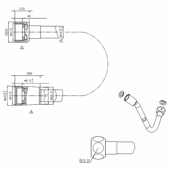 Душевая система Vincea Inspire VSFW-433TI1RCH с термостатом Хром