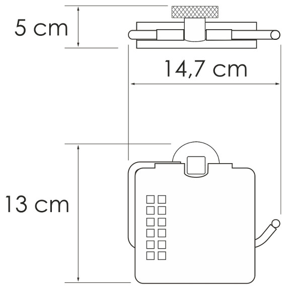 Держатель туалетной бумаги WasserKRAFT Tauber K-64425 с крышкой Никель