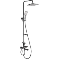 Душевая система Swedbe Hermes 5115B с термостатом Черная матовая