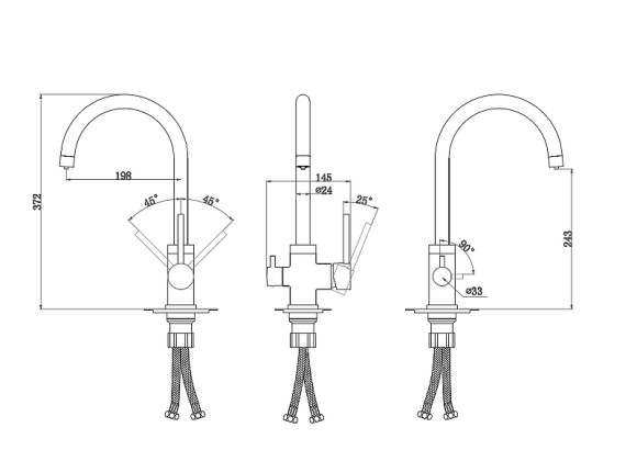 Смеситель для кухни Paulmark Essen Es213211-BR Бронза