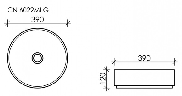 Раковина-чаша Ceramicanova Element 39 CN6022MLG Зеленая матовая Раковина-чаша Ceramicanova Element 39 CN6022MLG Зеленая матовая