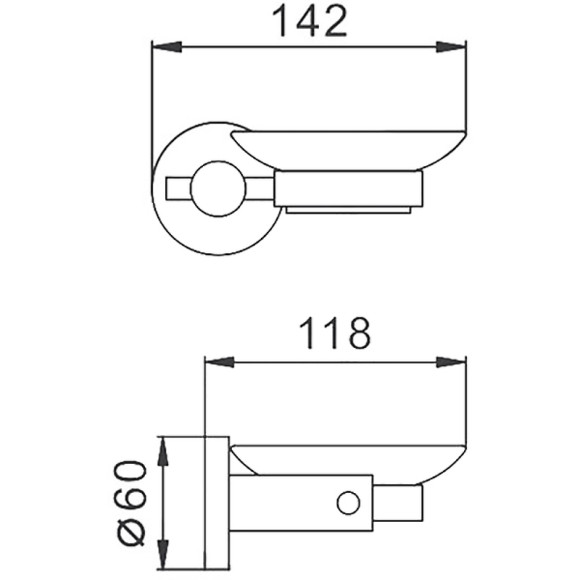Мыльница Haiba HB8302 Нержавеющая сталь Мыльница Haiba HB8302 Нержавеющая сталь