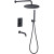 Душевая система Allen Brau Priority 5.31014-31 с термостатом Черная матовая
