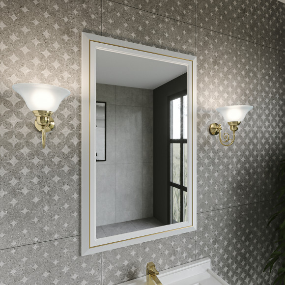 Зеркало Caprigo Metropol 70 13730-021.GLD.00.05 Белое матовое