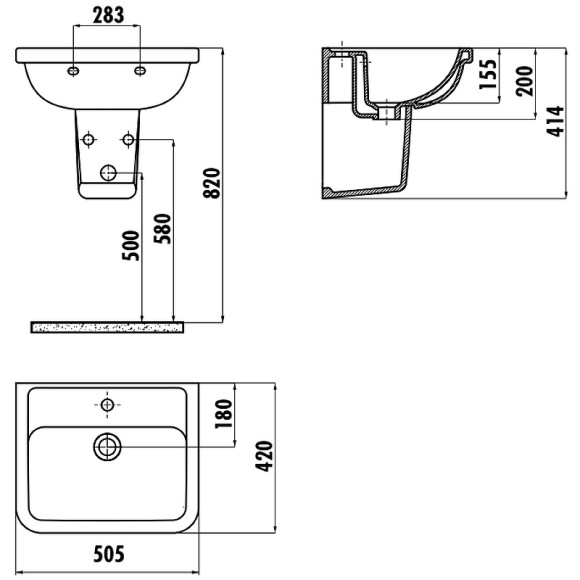 Раковина Creavit Key 50 KY050-00CB00E-0000 Белая Раковина Creavit Key 50 KY050-00CB00E-0000 Белая