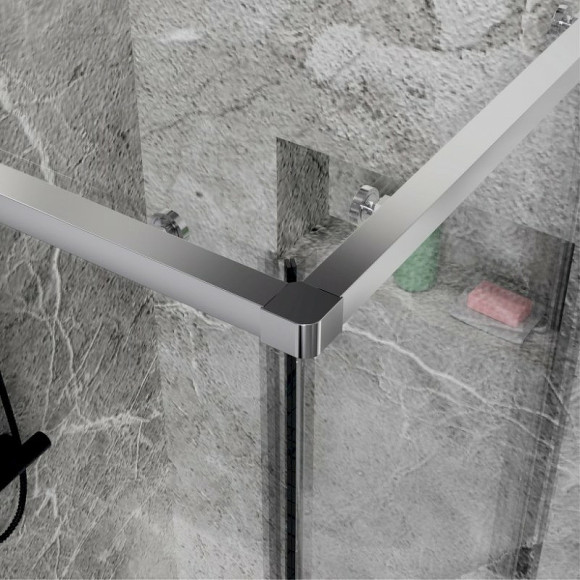 Душевой уголок Esbano Surf 100x80 ESOGS108PSC профиль Хром стекло прозрачное