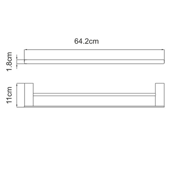 Полотенцедержатель WasserKRAFT Sauer K-7940 двойной Золото Полотенцедержатель WasserKRAFT Sauer K-7940 двойной Золото
