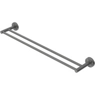 Полотенцедержатель Cezares Relax RELAX-THD-65-GM двойной Оружейная сталь