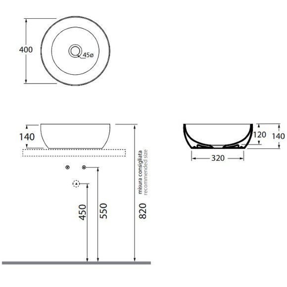 Раковина-чаша Azzurra Elegance Circle 40 ELLA040140C0BI/(ECI40 bi)*0 Белая Раковина-чаша Azzurra Elegance Circle 40 ELLA040140C0BI/(ECI40 bi)*0 Белая