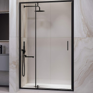 Душевая дверь RGW Leipzig LE-103-B 120 711210312-14 профиль Черный стекло прозрачное Душевая дверь RGW Leipzig LE-103-B 120 711210312-14 профиль Черный стекло прозрачное