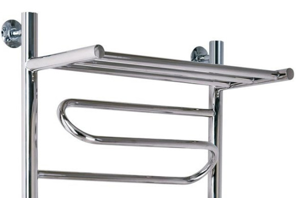 Водяной полотенцесушитель Ника Curve ЛZ/ВП 100x50 с полкой Хром Водяной полотенцесушитель Ника Curve ЛZ/ВП 100x50 с полкой Хром