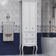 Шкаф пенал Opadiris Валери 56 00-00007339 Белый матовый