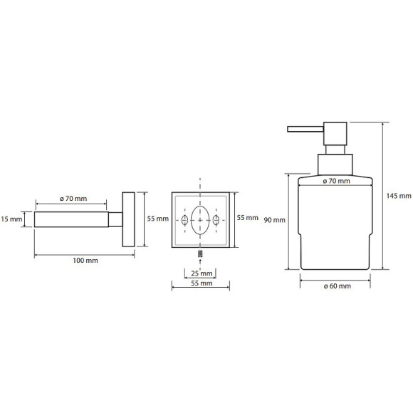 Дозатор для жидкого мыла Bemeta Beta 132109102 Хром