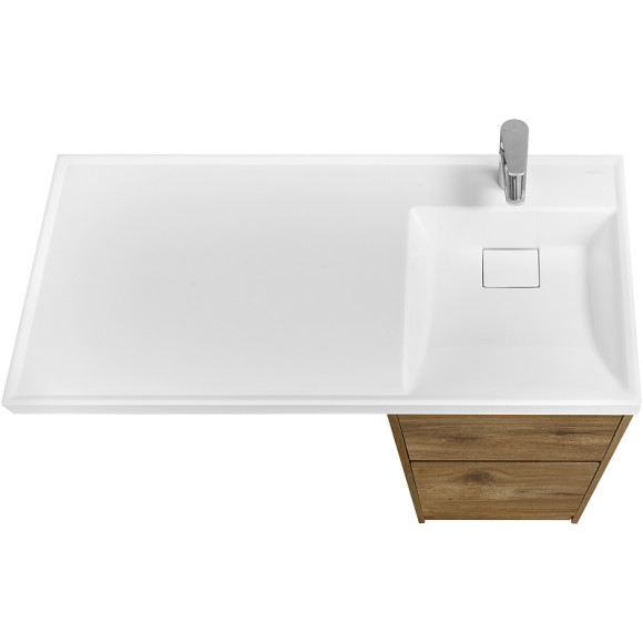 Тумба под раковину Aquaton Лондри 105 1A267001LHDR0 Дуб Рустикальный без фасада