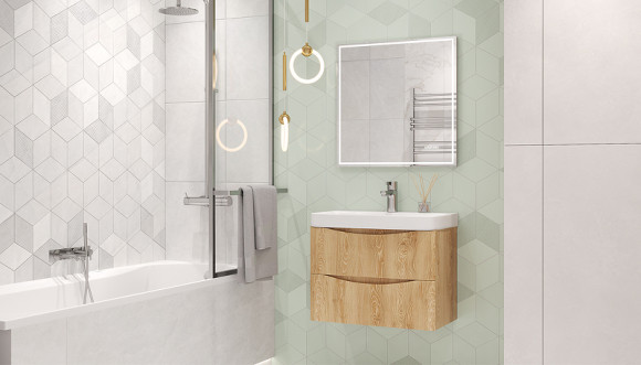 Тумба под раковину Velvex Clay 70 tp.CLA.9595.70.2Y подвесная Дуб верона