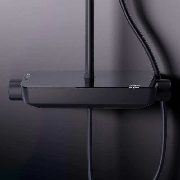 Душевая система Damixa Scandinavian Pure 936780300 Черная матовая