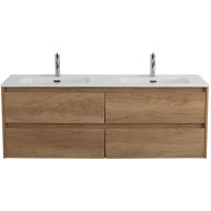 Тумба под раковину BelBagno Kraft 140 KRAFT-1400-4C-SO-2-RNN подвесная Rovere Nebrasca Nature