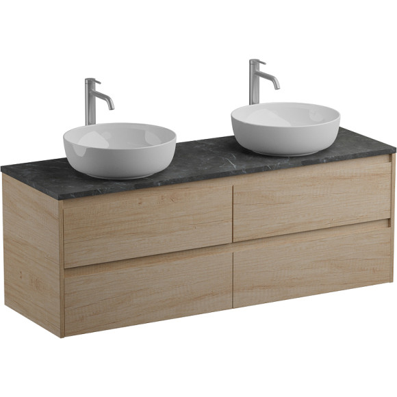 Тумба под раковину BelBagno Kraft 140 KRAFT-1400-4C-SO-2-RNN подвесная Rovere Nebrasca Nature Тумба под раковину BelBagno Kraft 140 KRAFT-1400-4C-SO-2-RNN подвесная Rovere Nebrasca Nature