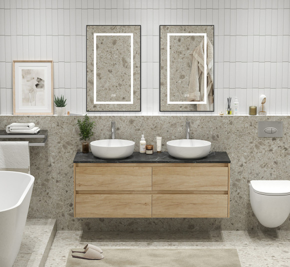 Тумба под раковину BelBagno Kraft 140 KRAFT-1400-4C-SO-2-RNN подвесная Rovere Nebrasca Nature Тумба под раковину BelBagno Kraft 140 KRAFT-1400-4C-SO-2-RNN подвесная Rovere Nebrasca Nature