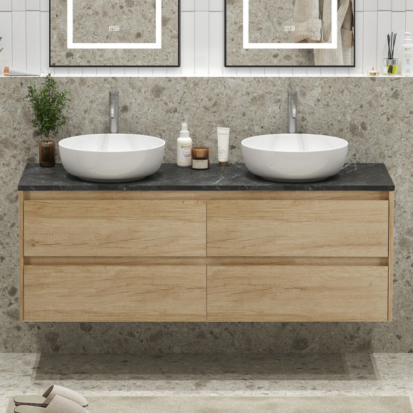 Тумба под раковину BelBagno Kraft 140 KRAFT-1400-4C-SO-2-RNN подвесная Rovere Nebrasca Nature Тумба под раковину BelBagno Kraft 140 KRAFT-1400-4C-SO-2-RNN подвесная Rovere Nebrasca Nature