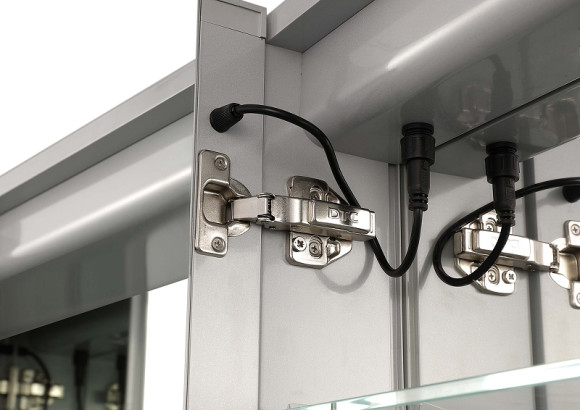 Зеркальный шкаф Aquatek 100 AQ7109-MLC с подсветкой Хром Зеркальный шкаф Aquatek 100 AQ7109-MLC с подсветкой Хром