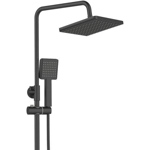 Душевая система Agger Brilliant A0394444 Черная матовая